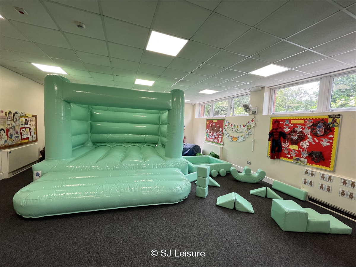 Sage Green Soft Play & Bouncy Castle Package (INDOOR ONLY) - Bouncy ...