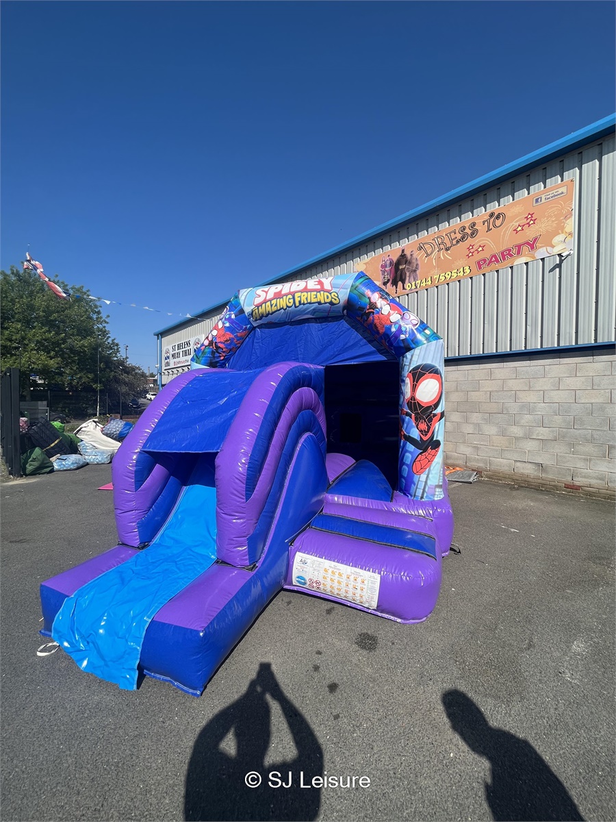 Spidey & His Amazing Friends Bouncy Castle Front Slide Combo - Bouncy ...