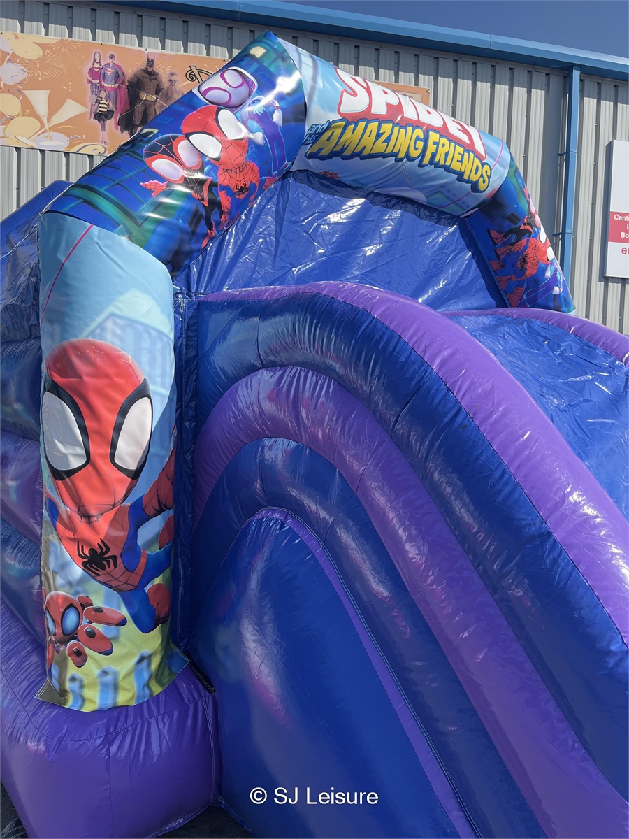 Spidey & His Amazing Friends Bouncy Castle Front Slide Combo - Bouncy ...