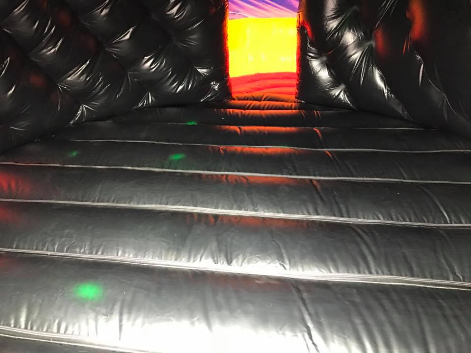 The inside of our Candy Disco Dome & Slide
